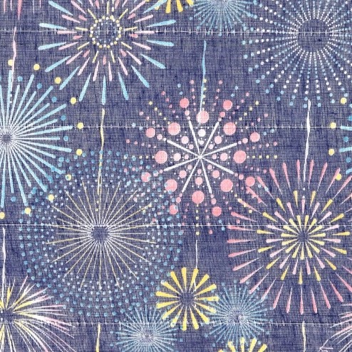 白雪友禅ふきん / HANABI（花火） / カラフル
