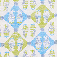 白雪友禅てぬぐい / アマビエ / ブルー
