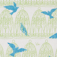 白雪友禅ふきん / 青い鳥 / メロン
