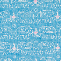 白雪友禅ふきん / ブッダ / ナイルブルー
