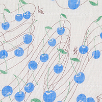 白雪友禅ふきん / さくらんぼ / あお
