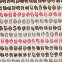 白雪友禅ふきん / COFFEE BEANS / グァテマラピンク
