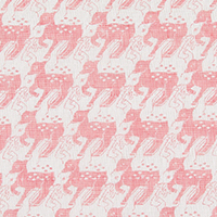 白雪友禅ふきん / 鹿 / ラズベリー
