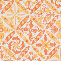 白雪友禅ふきん / ハワイアンキルト / マンゴー
