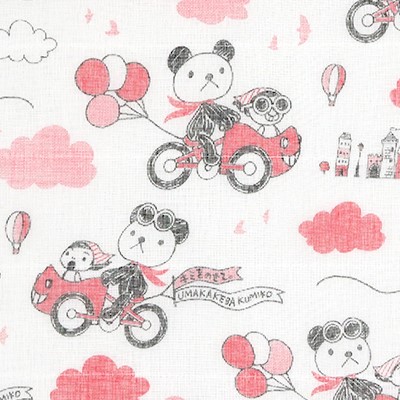 白雪友禅ふきん / キミをのせて。 / ピンク
