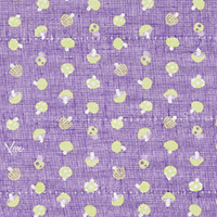 白雪友禅ふきん / きのこ / バイオレット
