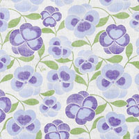 白雪友禅ふきん / パンジー / ブルー
