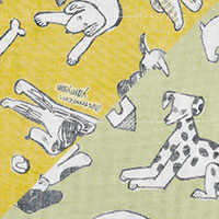 白雪友禅手巾 / bow wow wow
