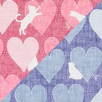 白雪友禅手巾 / ねこ / チェリー + ブルーベリー
