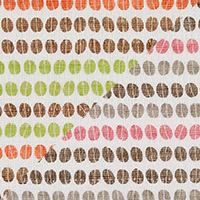 白雪友禅手巾 / COFFEE BEANS / ブラジルオレンジ + グァテマラピンク
