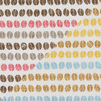 白雪友禅手巾 / COFFEE BEANS / グァテマラピンク + コロンビアブルー
