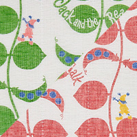 白雪友禅手巾 / ジャックと豆の木 / グリーン + レッド
