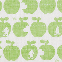 白雪友禅ふきん / 白雪姫 / ポムグリーン
