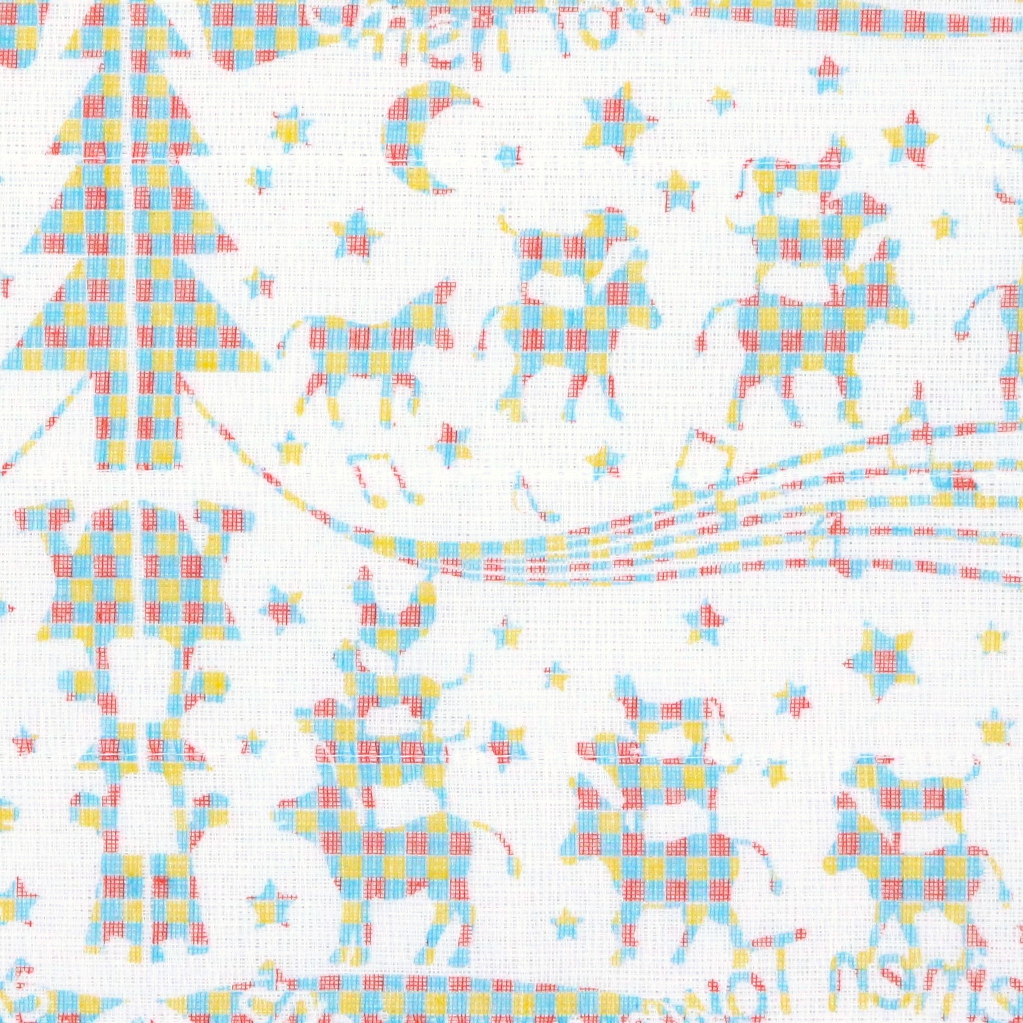 白雪友禅ふきん /ブレーメンの音楽隊 /クリーム
