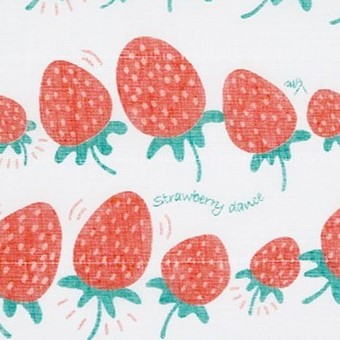 白雪友禅ふきん / いちご
