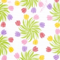 白雪友禅ふきん / Windmill of Tulips（チューリップの風車）
