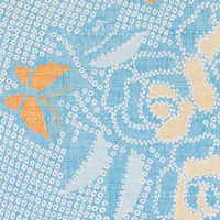 白雪友禅ふきん / 絞り染 / 青露
