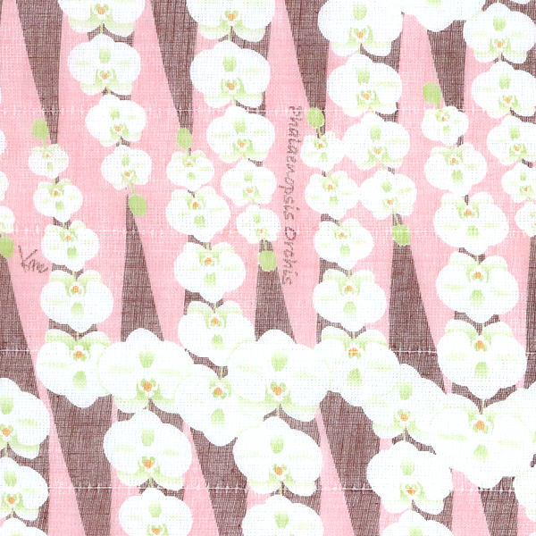 白雪友禅ふきん / 胡蝶蘭 / ピンク
