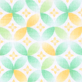 白雪友禅ふきん / 七宝柄 / 若竹色(グリーン)
