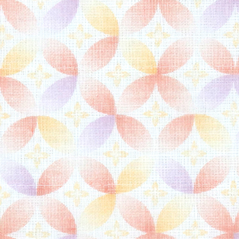 白雪友禅ふきん / 七宝柄 / 桃花色(ピンク)

