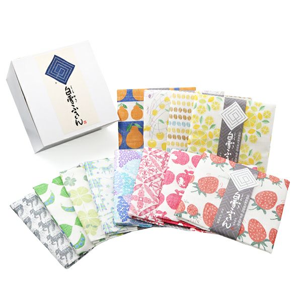白雪友禅ふきん セレクト30種セット（手提げ袋付き） | 白雪ふきん