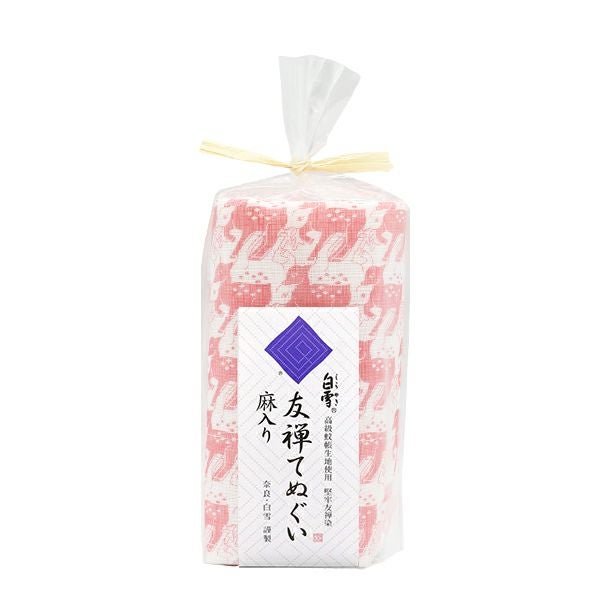 白雪友禅てぬぐい / 鹿 / ラズベリー | 白雪ふきんオンラインショップ