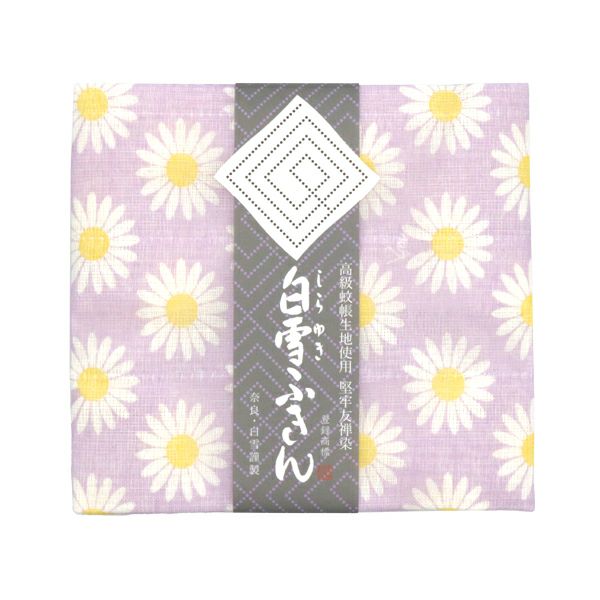 白雪友禅ふきん / 秋桜 / パープル | 白雪ふきんオンラインショップ