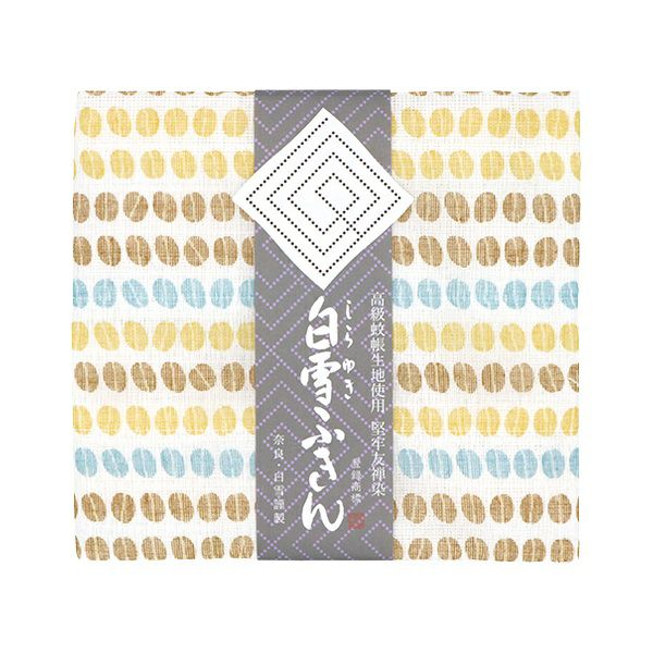 白雪友禅ふきん / COFFEE BEANS / コロンビアブルー | 白雪ふきん