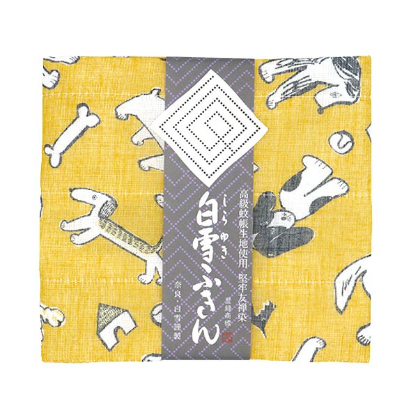 白雪友禅ふきん / bow wow wow / グリーン | 白雪ふきんオンラインショップ