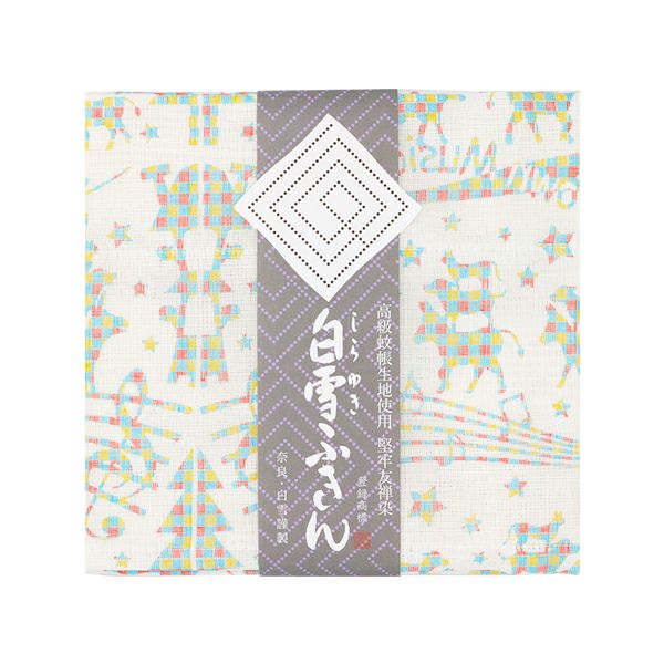 白雪友禅ふきん /ブレーメンの音楽隊 /クリーム | 白雪ふきん