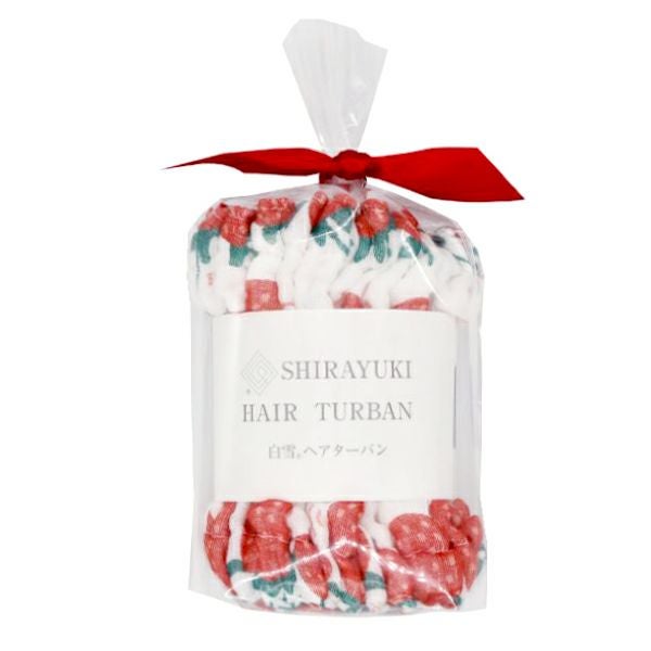 白雪ヘアターバン / いちご | 白雪ふきんオンラインショップ