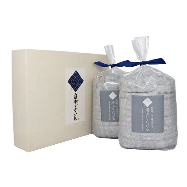 白雪スクワラン湯上りたおる2枚セット（ブルー・ピンク） | 白雪ふきん