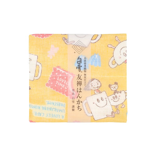 白雪友禅はんかち / A LOVELY CAFE | 白雪ふきんオンラインショップ